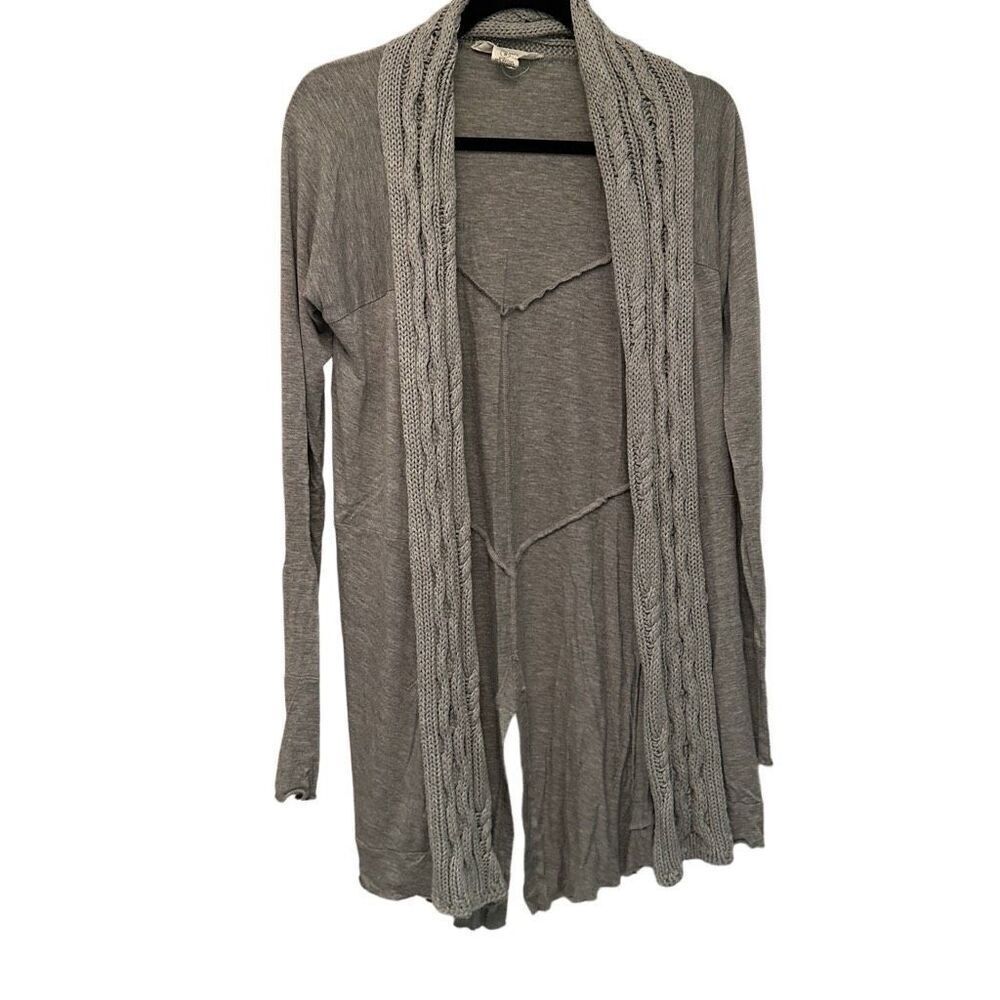 Workshop grey duster with cable detail